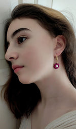 Charger l&#39;image dans la galerie, Boucles d&#39;oreilles ANDREA perles naturelles Pilar Navarro Paris. Plus jolies que boksandbaum
