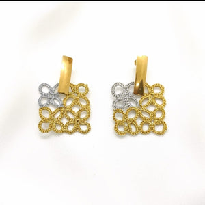 Boucles d'oreilles OPÉRA OR ET ARGENT PILAR NAVARRO PARIS