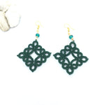 Load image into Gallery viewer, SAMANTHA. Masterchef lace tatting earrings.
