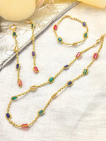 Load image into Gallery viewer, Parure en dentelle et multicolores. Pilar Navarro PARIS 
