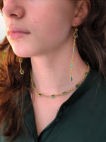Load image into Gallery viewer, Parure en dentelle et verts. Pilar Navarro PARIS 
