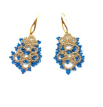Load image into Gallery viewer, Boucles d&#39;oreilles faites en dentelle et verres japonaises ELSA
