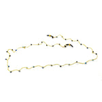 Cargar imagen en el visor de la galería, Pilar Navarro PARIS | Chaîne a lunettes faite à la main en fil et verres facettés noires
