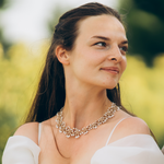 Load image into Gallery viewer, collier mariée ras de cou  mariage dentelle et perles miyuki Pilar Navarro Paris
