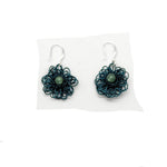 Charger l&#39;image dans la galerie, Boucles d&#39;oreilles en dentelle et pierres fines. CHLOÉ
