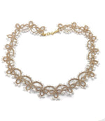 Load image into Gallery viewer, Ras de cou dentelle en frivolité en perles miyuki Pilar Navarro PARIS Lorina Balteanu
